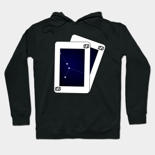 Cancer Zodiac Sign Card Hoodie